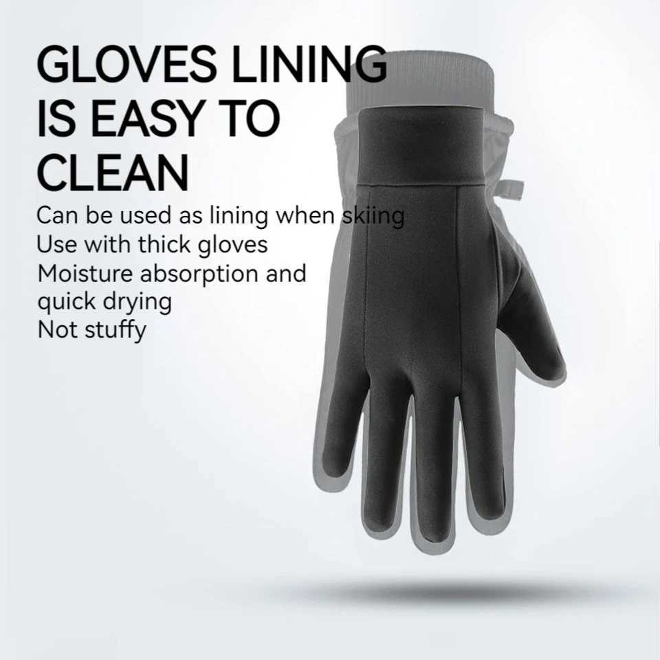 GTUBIKE Winter Warm Cycling Gloves Touch Screen Outdoor Liner Gloves with Fingerless Design Suitable for Outdoor Sports J250922