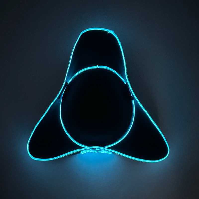 Funny Glowing Black Pirate Hat Nautical Theme LED Light Up Hat Cosplay Luminous Cap For Adult Halloween Carnival Costume Props Z251029