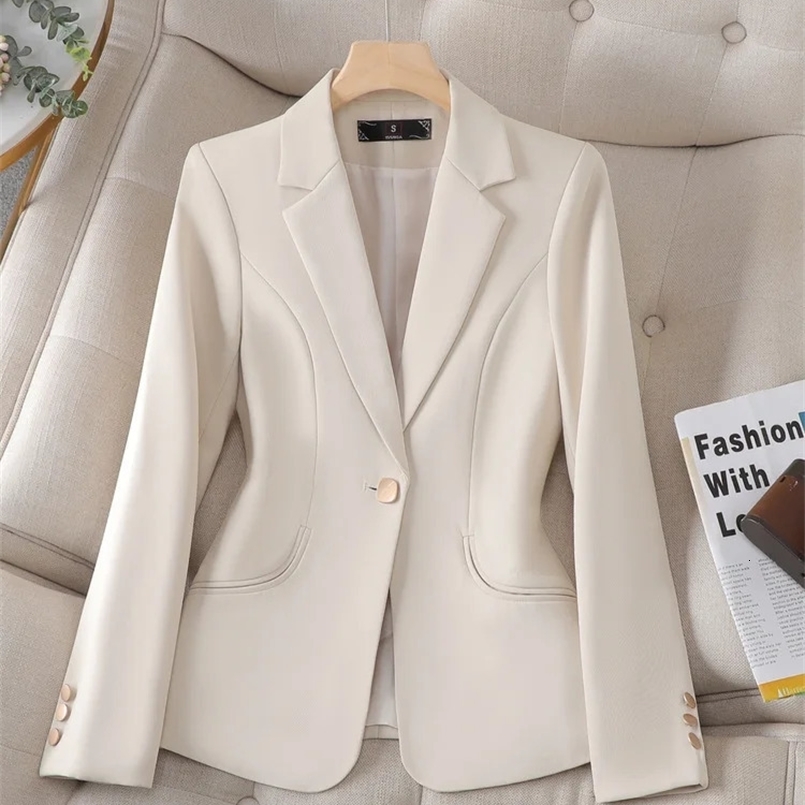 Spring Autumn Blazers Small Suit Jacket Women Fashion Jacket High-Quality Professional Suit Ladies Blazers Female Outerwear 240826