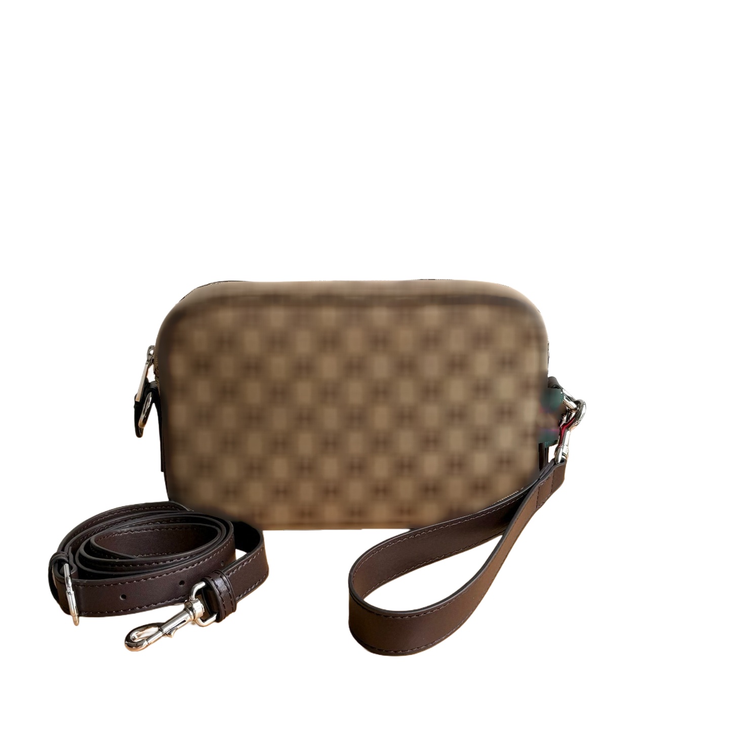 Designer Crossbody Bag Series - Vertical Cowhide Phone Pouch with Zipper Closure & Card Compartments