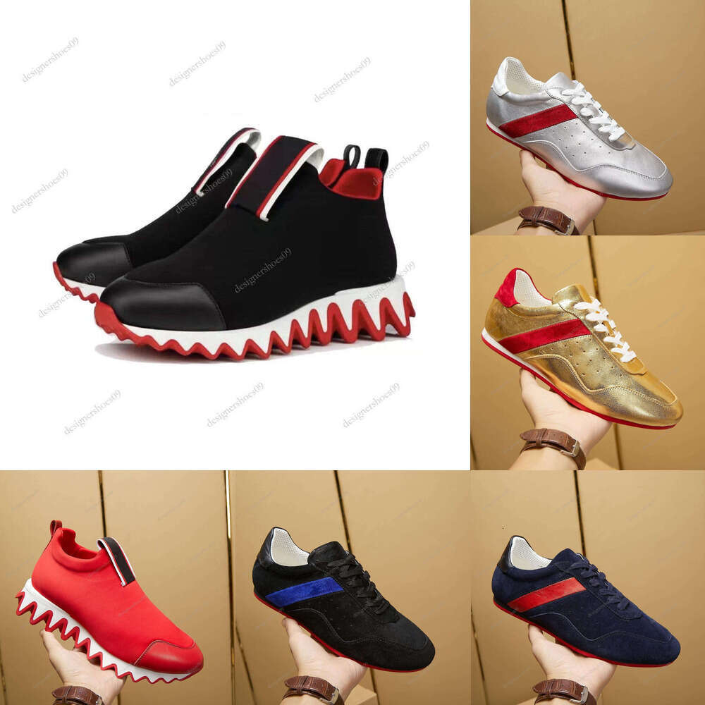 Top designer shoes red shoes women with rivets, classic, fashionable, Men and women casual designer sneakers luxury shark sole. 03