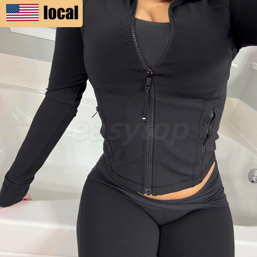 2026 10A Hot Breanthable Yoga Jacket Flared Pant Set Moisture Wicking Sports Workout Comfort Athleisure Short High Quality Leggings+Jackets EASYTOP Store