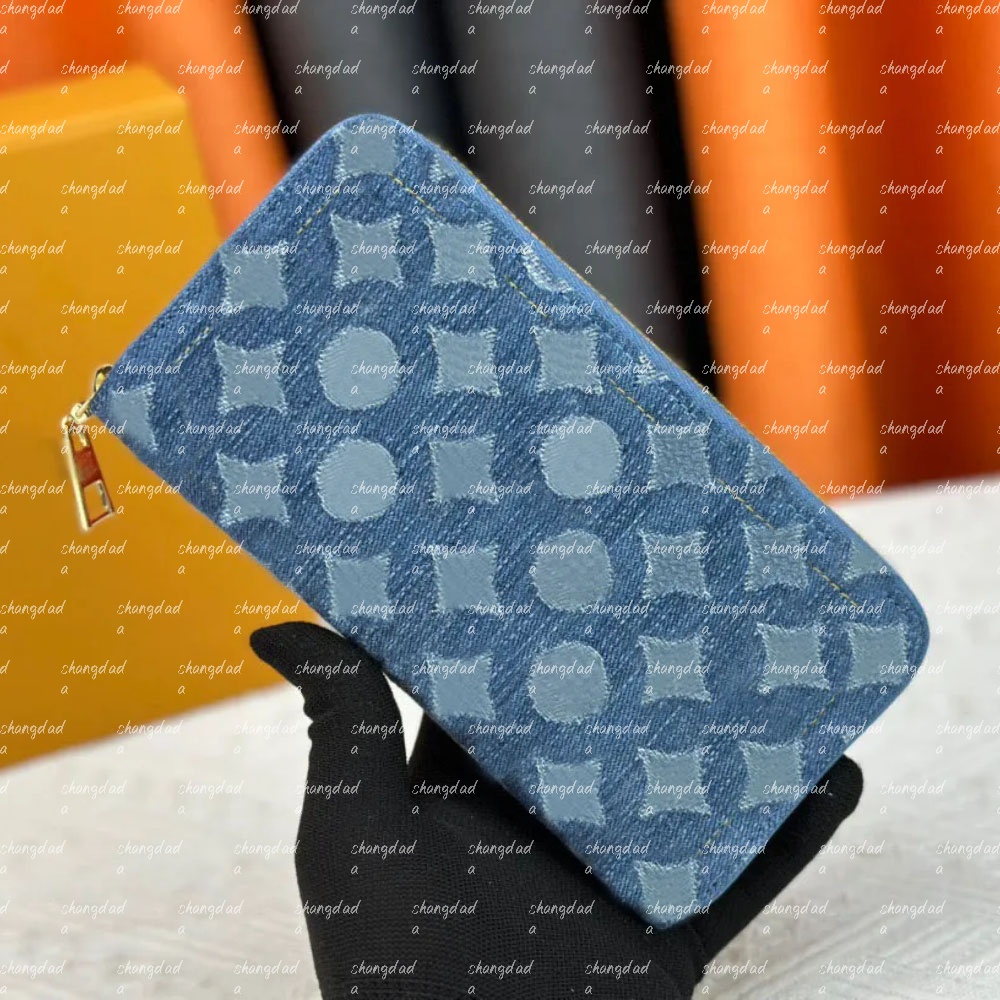 10A Luxurys Denim Wallet Designer Wallet Men's Women's Zipper Wallet Mini purse designer bag Card Holder Coin Wallets Key Holder Cards Holder Long Wallet short purses