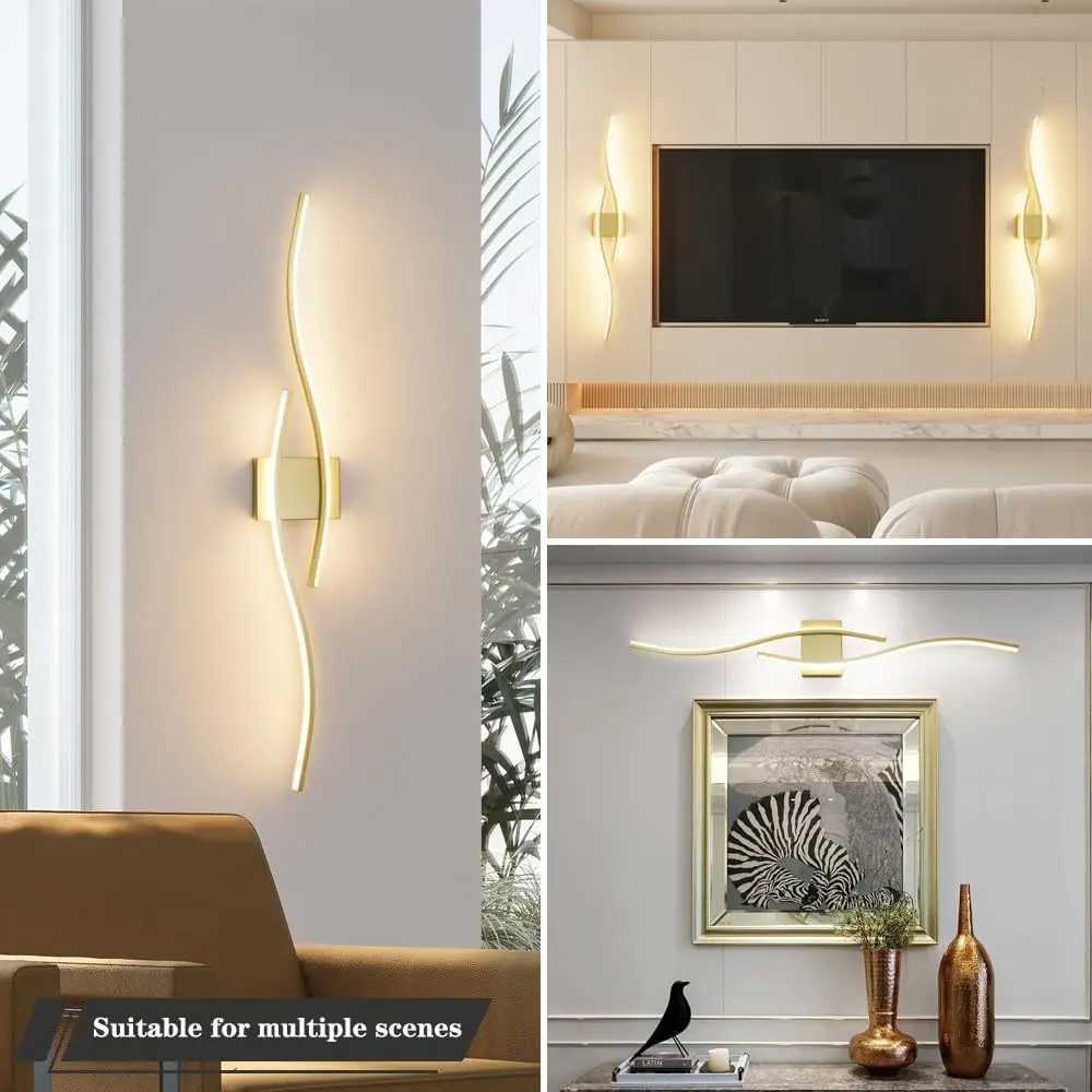 Luxury Minimalist Wall Light 5000mAh Battery Operated for Living Room Bedroom Rechargeable Sconces Wireless Bedside Wall Lamp C251124