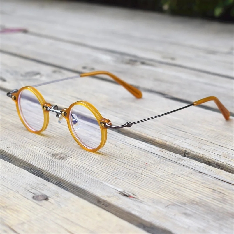 Cubojue Round Male Reading Glasses 36mm Eyeglasses Frame Men Spectacles for Presbyopia Black Tortoise Transparent 150 200 250 240514