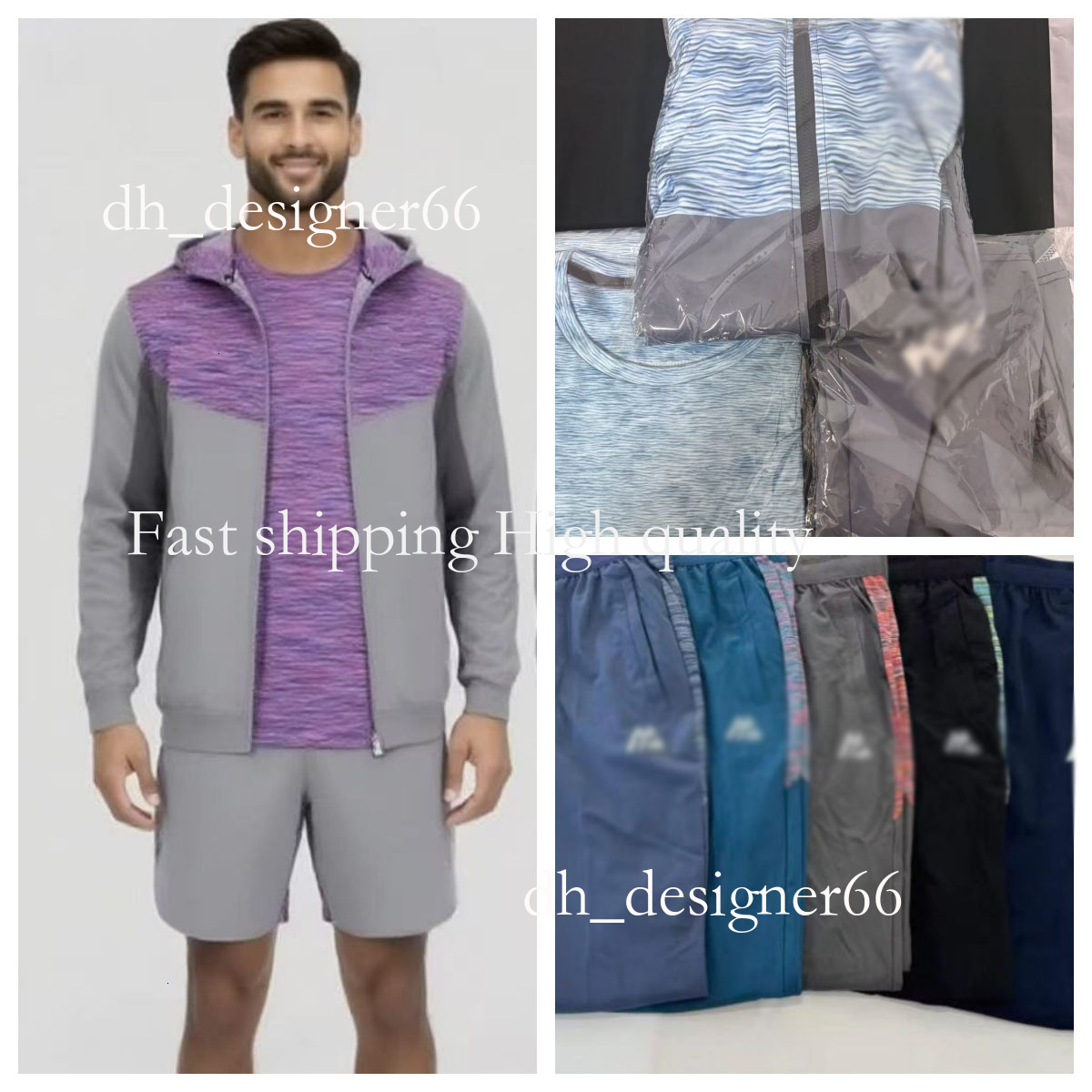 Mirror quality monterex tracksuit designer Tracksuit shorts t shirt Men's Short Sleeve Set Men's T-Shirt Women's Short Sleeve T-Shirt Black Casual European Size