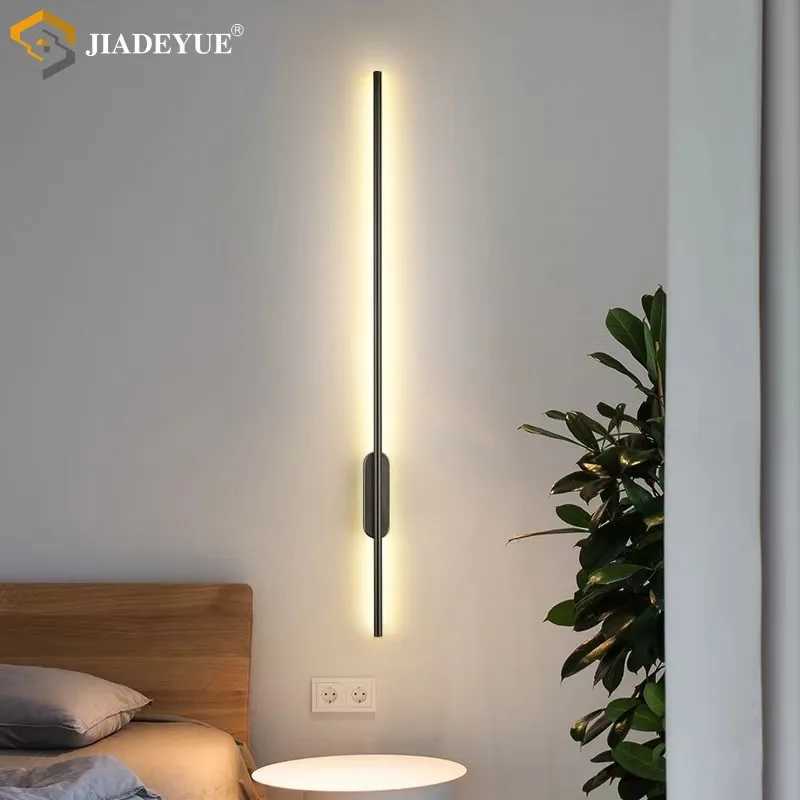Modern led long wall lamp Nordic minimalist living room sofa TV bedroom bedside lamp indoor wall lamp C251124