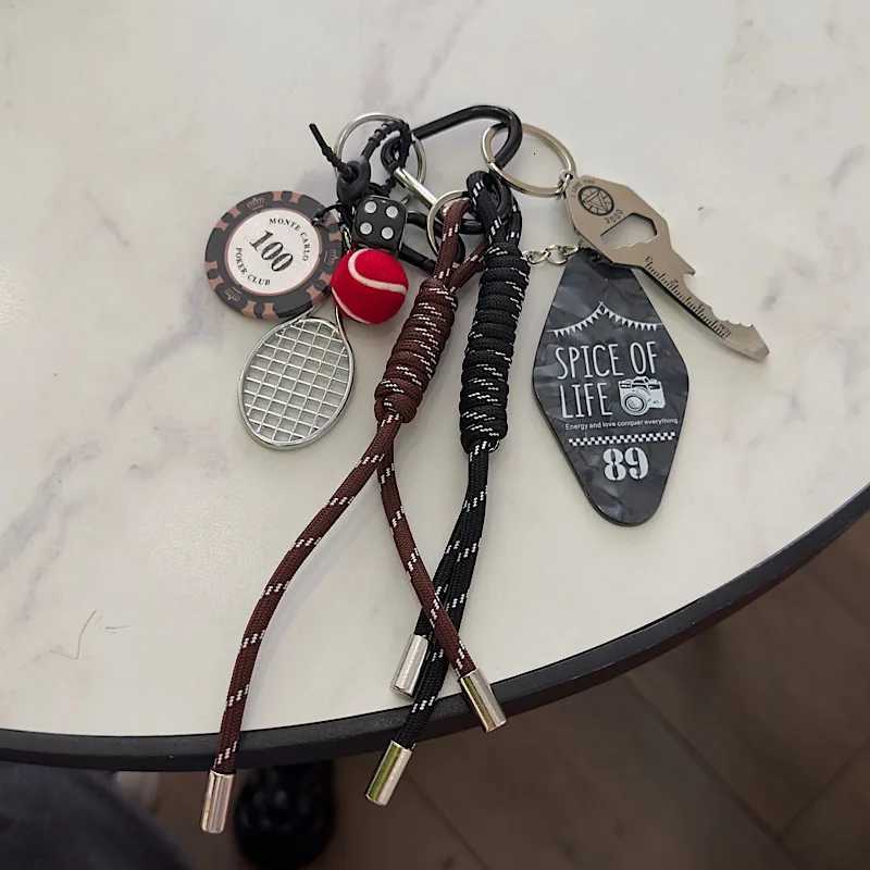 Niche Instagram New Tennis Wrist Strap Keychain Couple Fashion Bag Pendant Mobile Phone Lanyard D250923