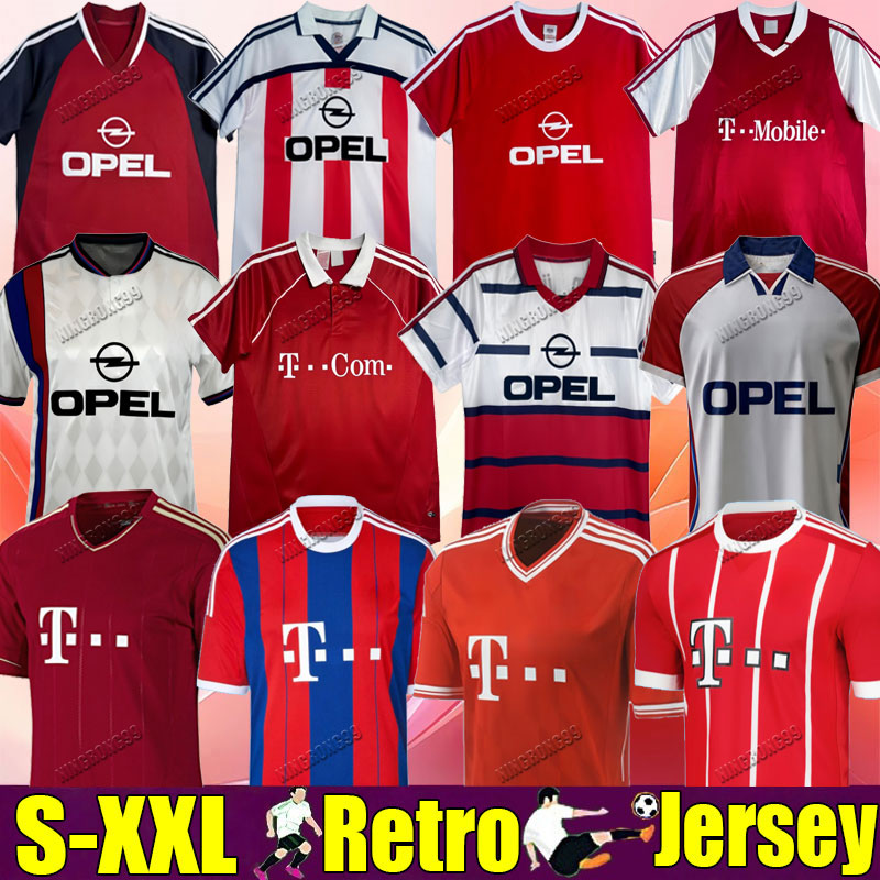 93 95 BayernS Munich Soccer Jerseys Retro Final Matthaus Zickle Effenberg Elber Pizarro Scholl Klinsmann Football Shirts