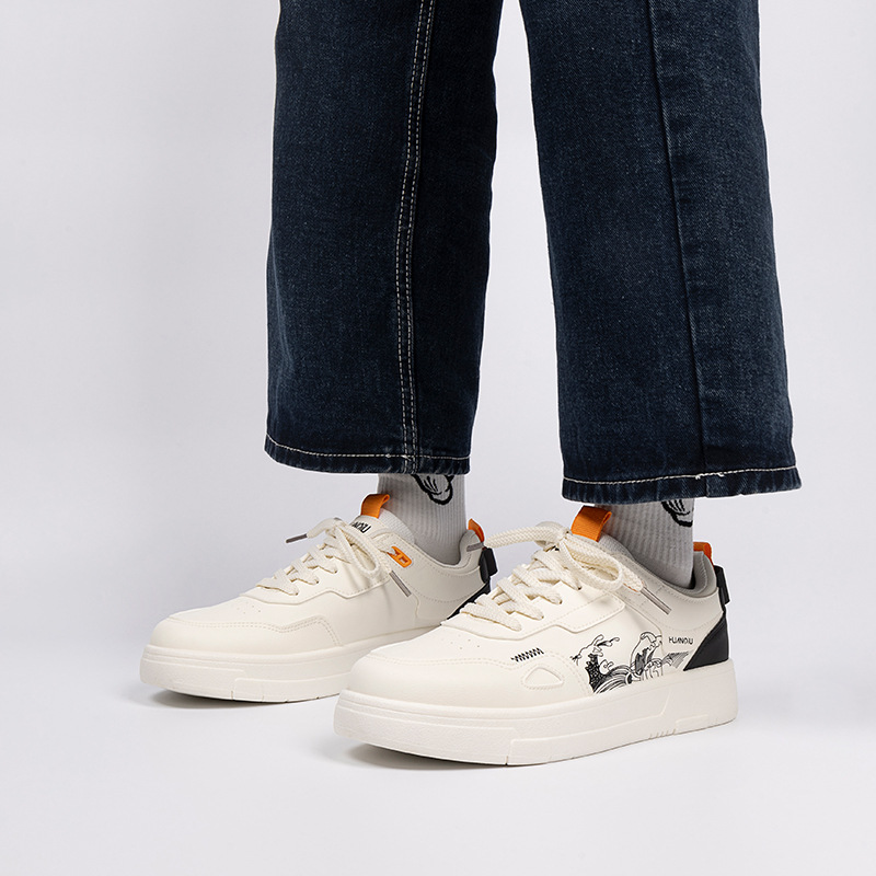 HUAN QIU Free shipping Designer Casual Shoes Men versatile casual board shoes men low top white shoes fashion outdoor