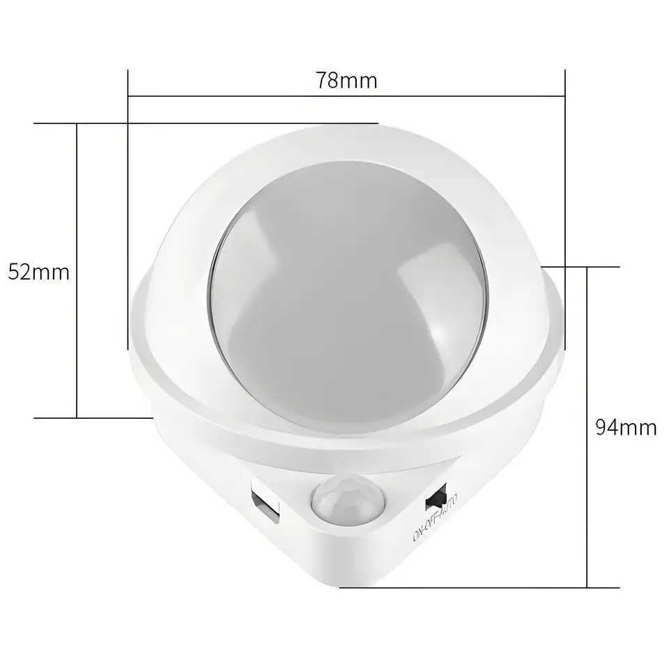 LED Wall Sconces Light Motion Sensor Wall Lamp 360 Rotatable Wall Lights Wireless Night Lights For Bedroom Stair Hallway Kitchen C251124