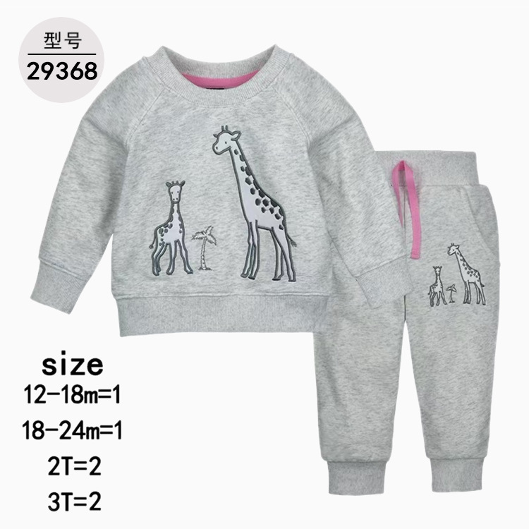 Baby Girl Floral Print Sweatshirt With String Sweatpants SHE