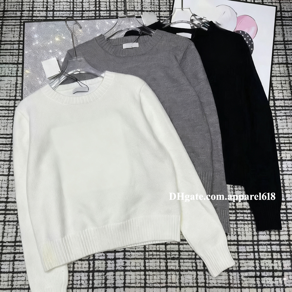 designer jumper sweaters women knitted sweater clothes fashion knit pullover autumn winter clothing ladies white loose long sleeves black casual tops