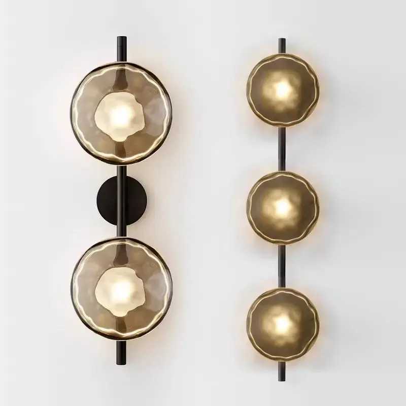 2025 Nordic Ceto Wall Light Gray White Clear Glass Lamp Bedroom Parlor Living Room Sofa Light Restaurant Corridor Aisle Porch Li C251124