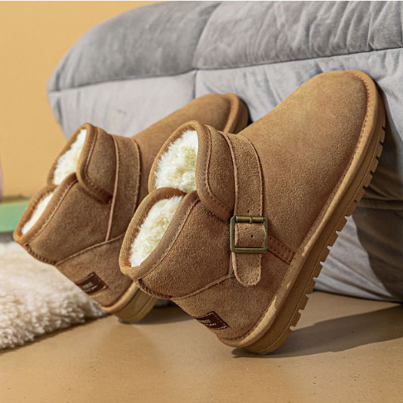 Various styles Winter Warm Fleece Lined Short Boots Cotton Shoes Unisex 2025 New Anti Slip Soft Sole Comfortable Puffy Cotton Shoes Men Women Size 35-