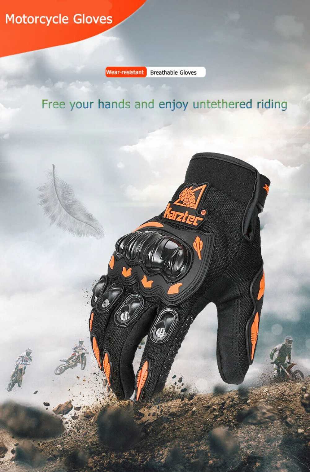 Motorcycle Gloves Fullfinger Gloves Touch Screen Driving Gloves Wearresistant Antidrop Fourseason Gloves for Men Women J250922