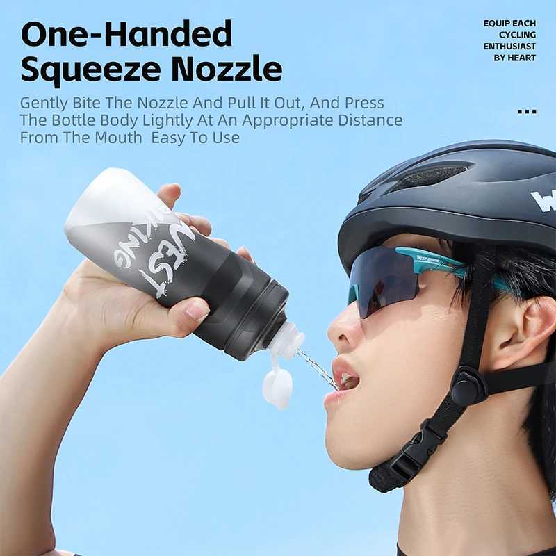 WEST BIKING Cycling Water Bottle 620ml Food Grade Leakproof Fitness Running Camping Hiking Sports Kettle Bike Bottle Cage J250923