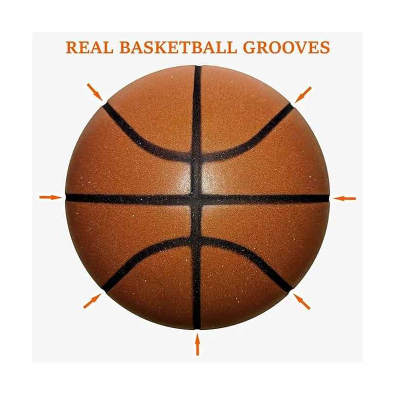 Silent Basketball Size 729565 Dribbling Indoor Grooved Airless Foam Basketball Quiet Dribbling Training Silent Ball Hoop J250923