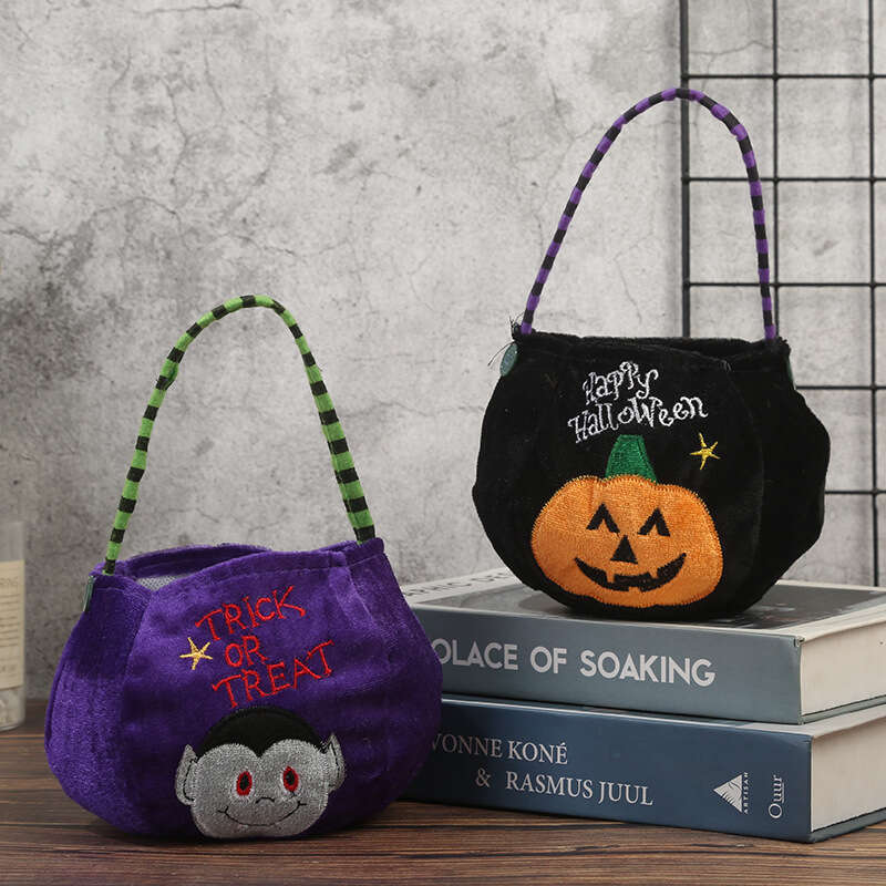 Candy Decoration Kindergarten Children's Gift Halloween Pumpkin Bag Scene Layout Props