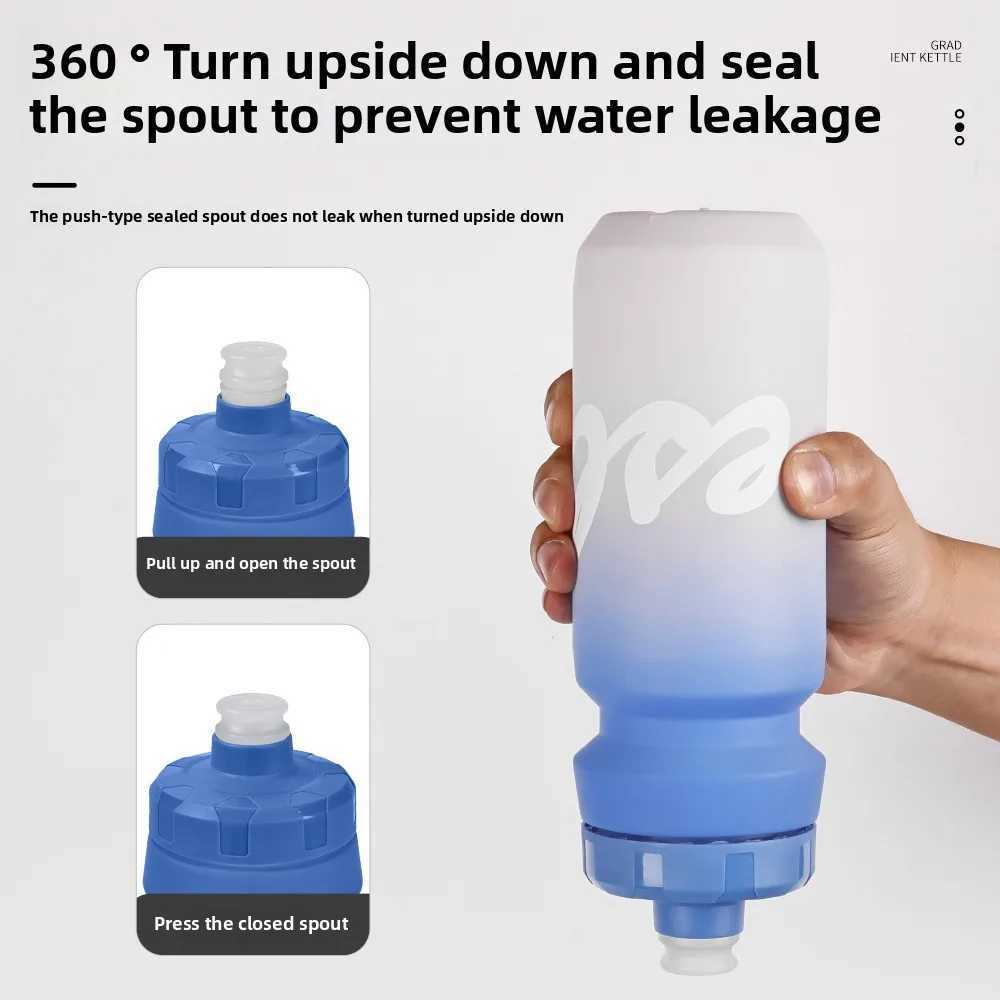 ESLNF Cycling Water Bottle 650ml Ultra light Leakproof Squeezable amping Hiking Sports Bicycle Kettle Bicycle Acces J250923