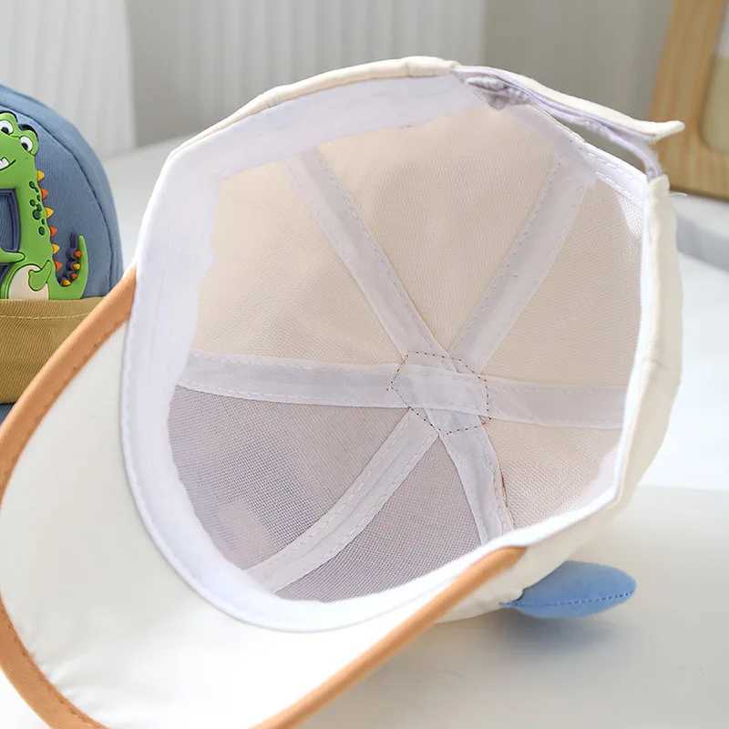 Baby Baseball Cap Cartoon Dinosaur Sun Hat Dinosaur Duck Tongue Cap Spring and Summer Outdoor Adjustable Sun Hat 2025 New Z251029