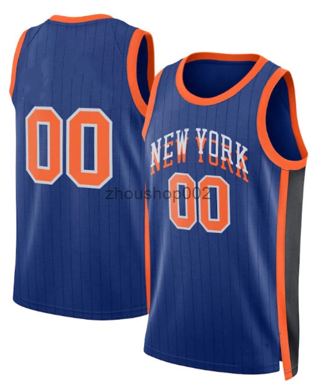 Jalen Brunson Knickss Basketball Jerseys Karl Anthony Towns Mikal Bridges OG Anunoby Josh Hart Miles McBride Guerschon Yabusele Robinson City Custom J