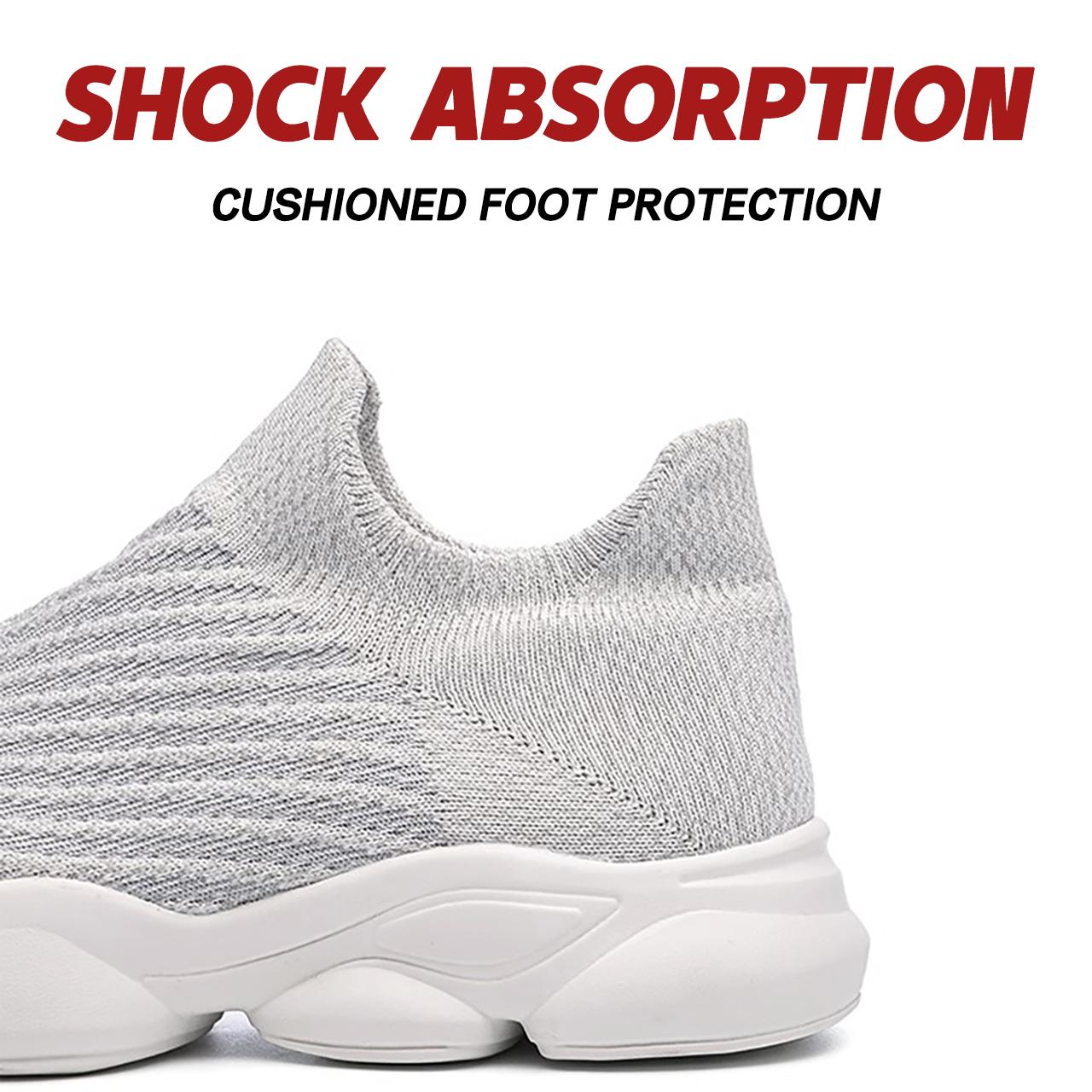 casual sneakers trainer sneaker new flying mesh breathable thin onepedal socks shoes running leisure sports tide shoes men in summer