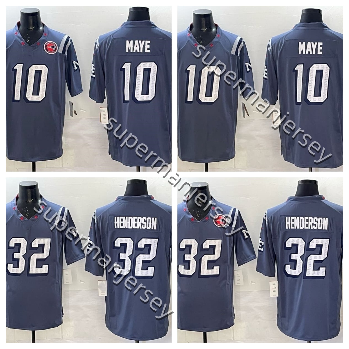 England football jersey 10 Drake Maye 12 Tom Brady Stefon Diggs Will Campbell Efton Chism III TreVeyon Henderson 32 2025