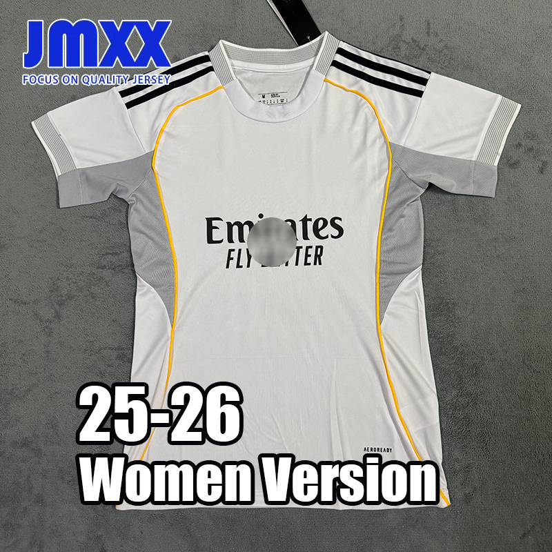 JMXX Women Version 25 26 Reales Madrides Female Soccer Jerseys Home Away Third Special Uniforms Girl Jersey Football Shirt 2025 2026