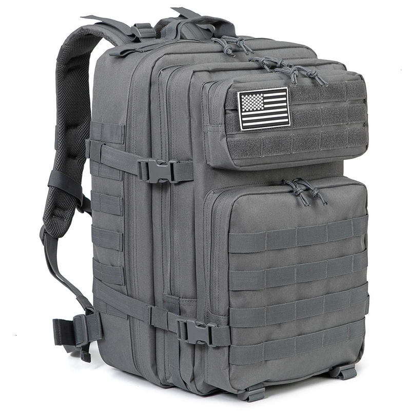 QT QY 45L Tactical Backpack Molle for survival Assault Pack CCW 3 Day survival Bag Hiking Treeking Rucksack heavy duty backpack 240703