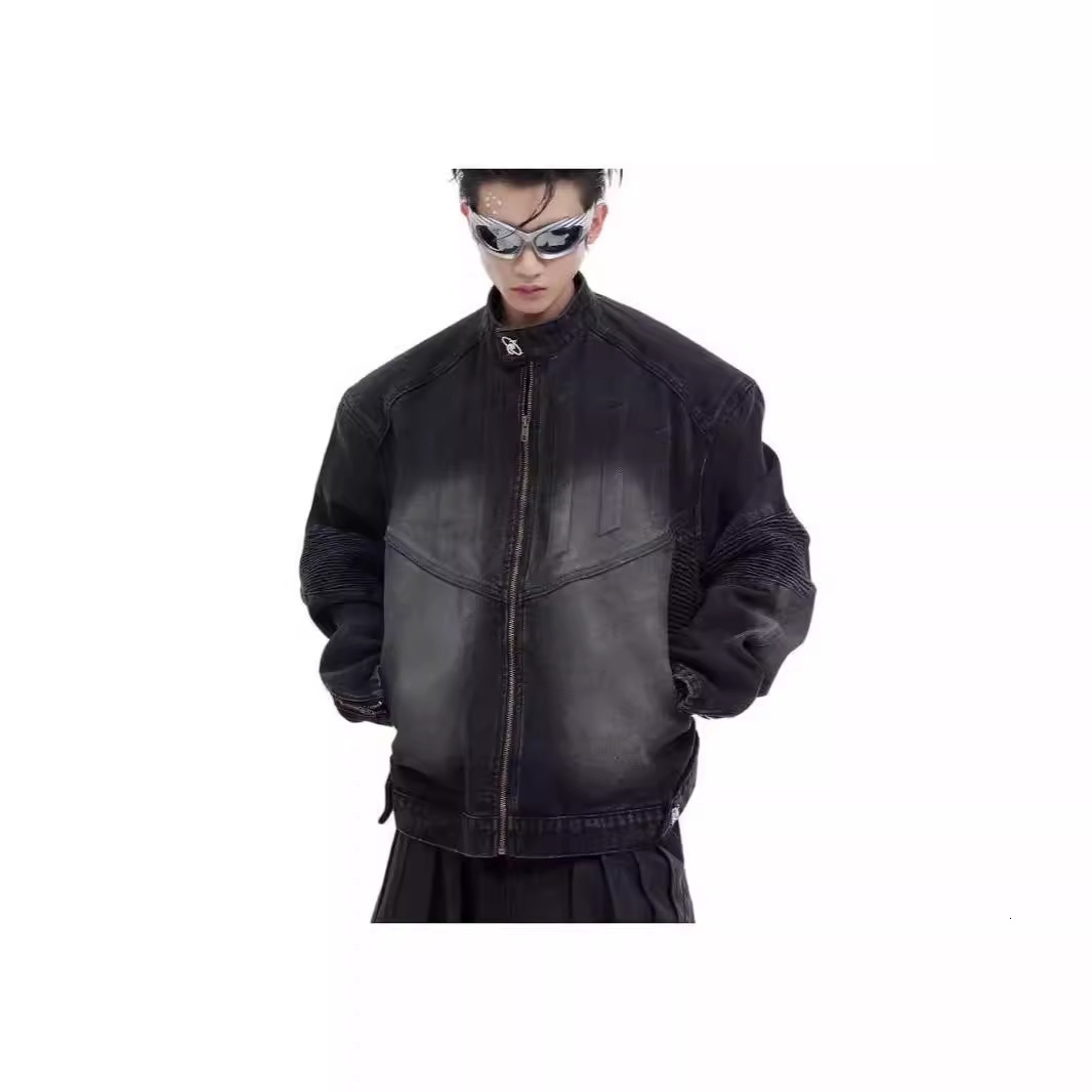 Vintage Deconstructed Denim Suit with 3D Embossed Design Jacket and Mens Jeans for a Stylish Look 250829