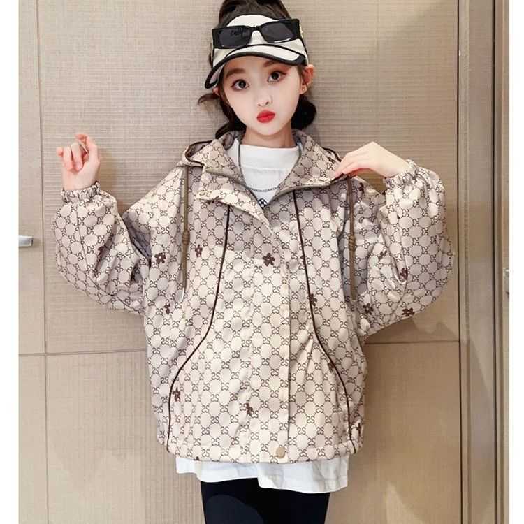 Girls Jacket Spring and Autumn 2025 New Childrens Jacket Stylish Fashionable Spring Outfit Big Girl Korean Version Windbreaker C250923