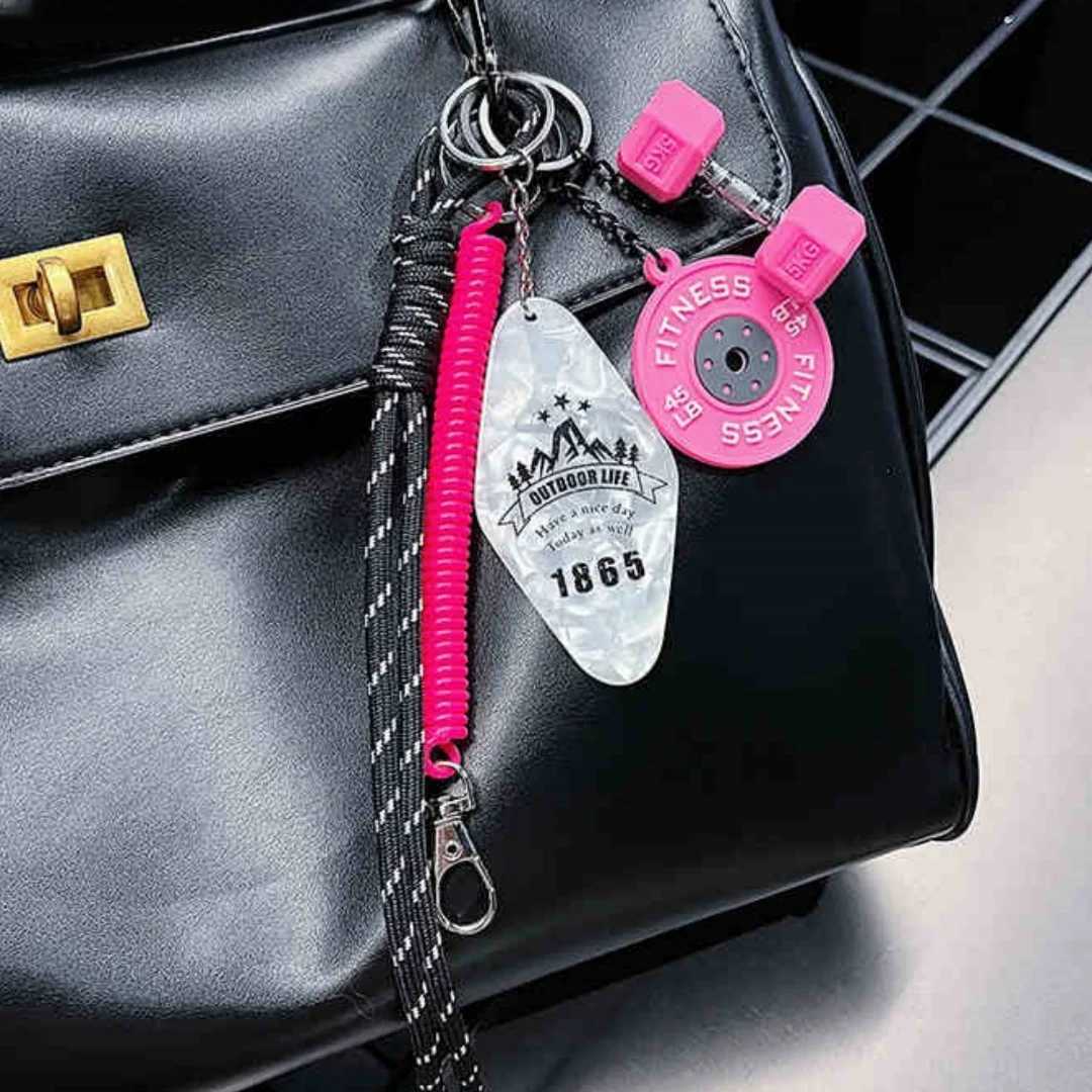 Fitness Gym Sports Bag Charm Ball Keychain Rope Charm for Handbag Backpack Purse Wallet Women Girl Fashion Athlete D250923