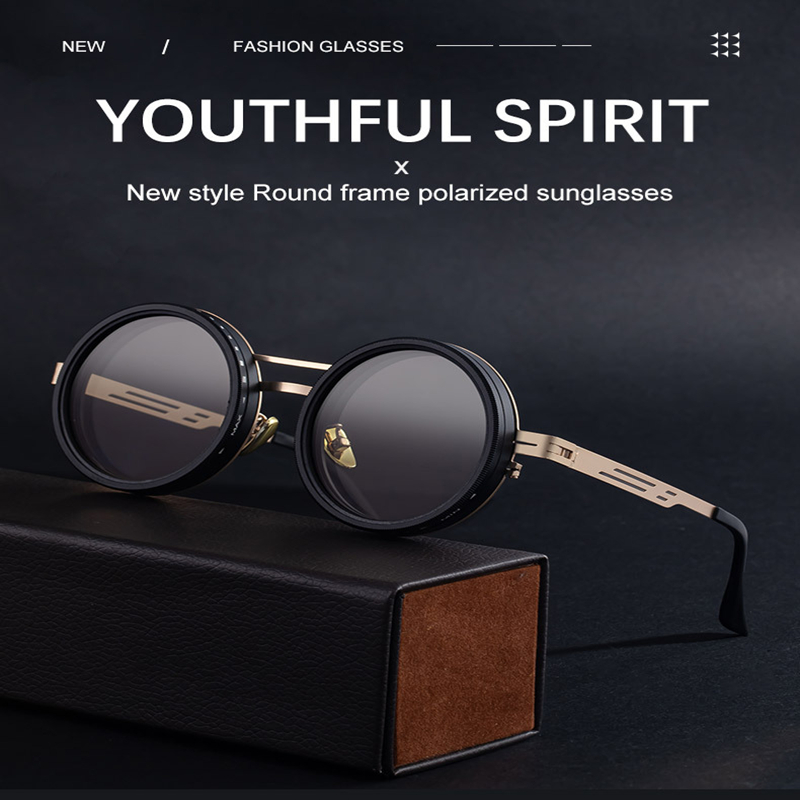 Manually Adjusting Dimming Polarized Sunglasses Durable Fishing Eye Gear with Protective ND9 Coatings