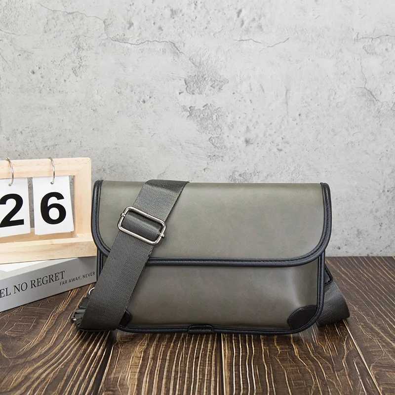 Luxury Brand Vintage Shoulder Bag For Men PU Leather Flaps Simple Men Crossbody Bag Business Male New Messenger Bag Travel Bag J2509221