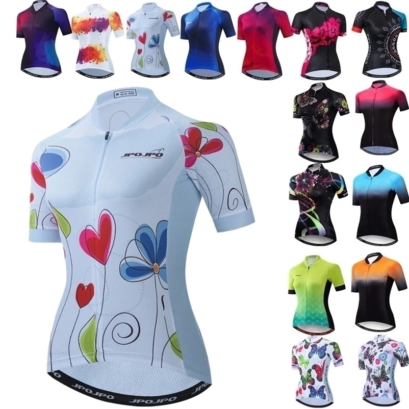 Cycling Jersey Women Bike Mountain Road MTB Top Female Bicycle Shirt Short Sleeve Racing Riding Clothing Summer Lady heart 240321