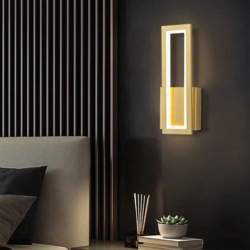 2PCS Modern Creative Wall Light LED Simple 3 Color Dimmable Indoor Wall Lamp Bedroom Bedside Staircase Home Decoration Lighting C251124