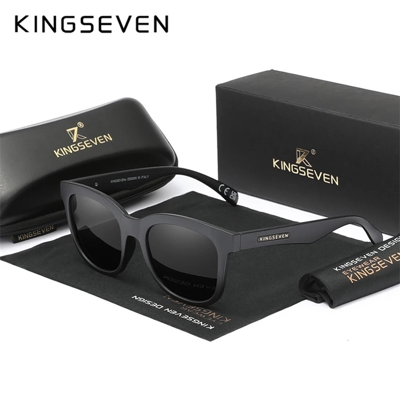 KINGSEVEN Full Frame Sunglasses Men's Outdoor Polarized UV400 Eye Glasses Fashion HD Mirror Lens TR90 Women Driving Eyewear 240528
