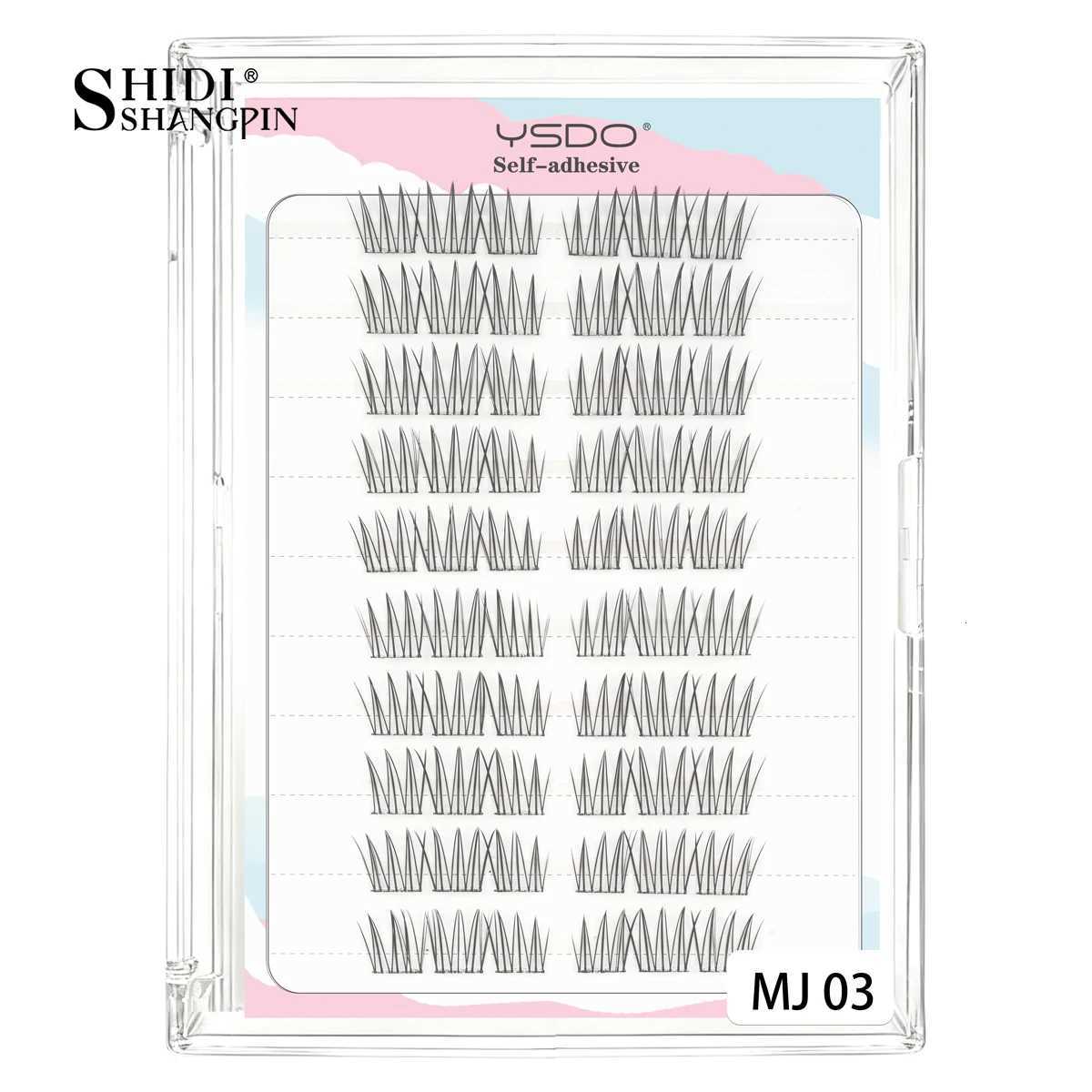 SelfAdhesive Eyelashes DIY False Lash Clusters Free Glue Anime Fluffy Natrual Soft Faux Cils Mix Styles Korean Makeup Easy Wear C250923