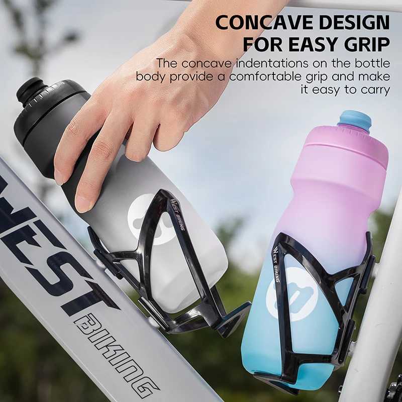 Cycling Water Bottle 550ml Press Leakproof Lightweight Sports Water Kettle for MTB Road Bike Accessories Bike Water Bottle J250923