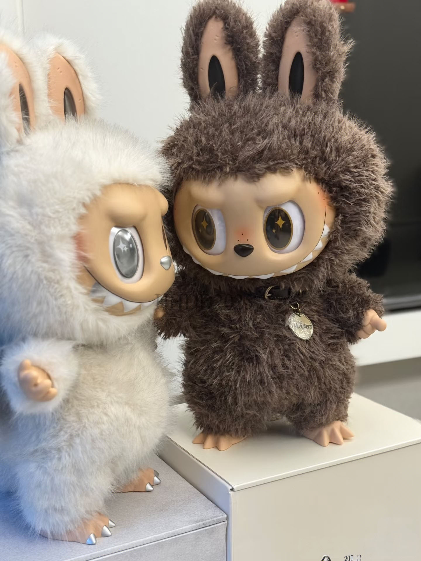 High quality 38cm 58cm Jumbo large big Labubu giant high-end fashion angel zimomo creative change Zimomo pendant doll toy Birthday Gift