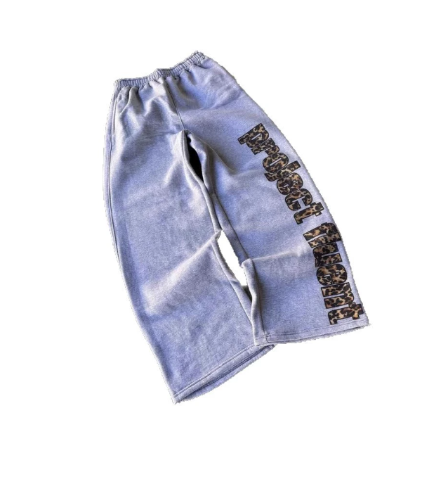 Classic Loose Waist Single-sided Art Letter Printed Straight-mounted Sweatpants Men Simple Primary Colors Breathable Casual Pant 250806