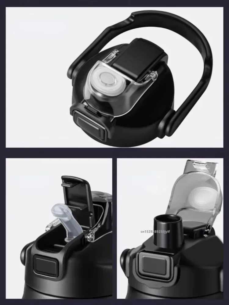 Outdoor Thermos Portable 304 Stainless Steel Thermal Mug Tumbler Vacuum Flasks Cold and Hot Sports Water Bottle with Straw J250923