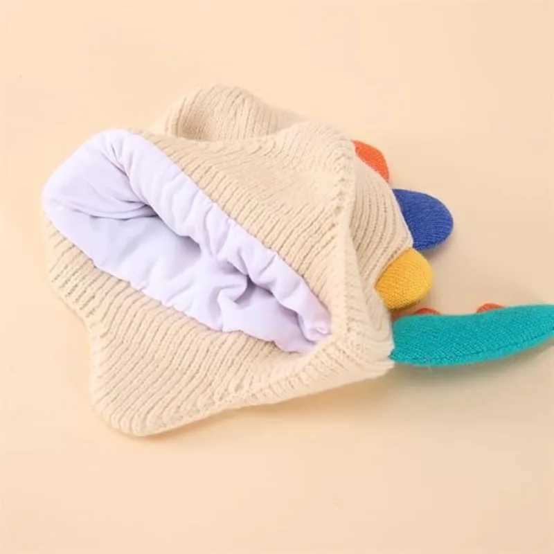 Boys and Girls Dinosaur Autumn and Winter Knitted Hat Baby Toddler Thick Scarf Earmuffs Christmas Halloween Birthday Gift Z251029