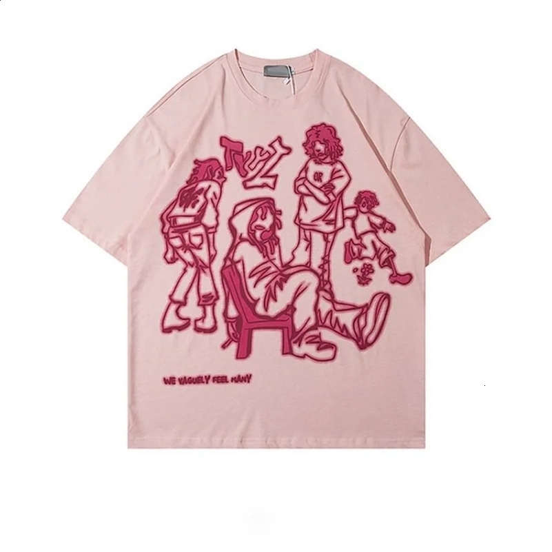 Aelfric Eden Hip Hop Cartoon Graffiti Print Graphic T-Shirt Men Y2K Summer Short Sleeves Oversize Tshirt Streetwear Women Tops 240902