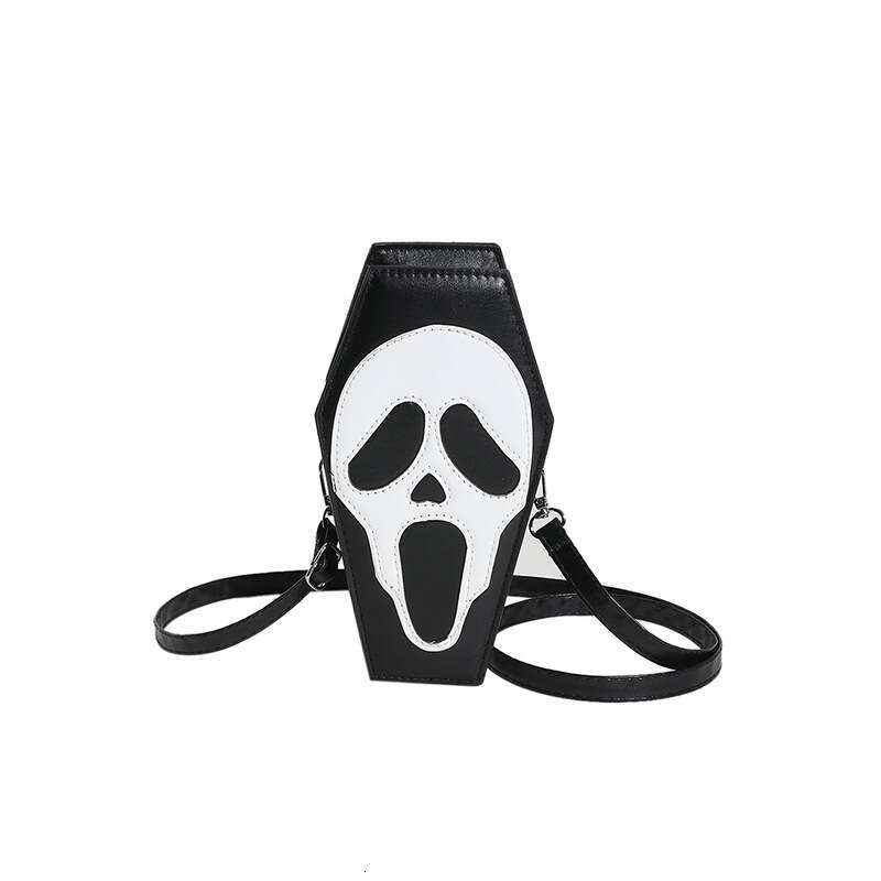 New Halloween Dark Style Personality Ghost Coffin Gothic Skull Crossbody Bag for Women