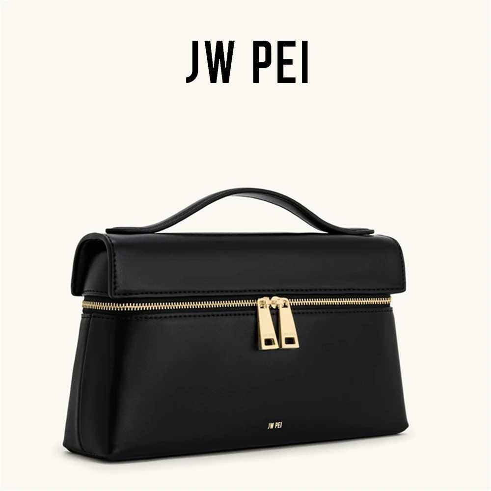 JW PEI Thea Womens Genuine Leather Handbag Lunchbox Style Top Handle Crossbody Bag CommuterFriendly Shoulder Fashion2025 New J251025