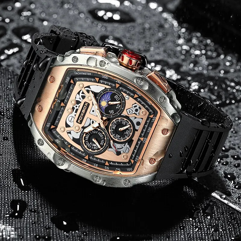 Sports Watch Men Top Mens Watches Business Waterproof Military Quartz Chronograph Wristwatch Montre Homme 250911