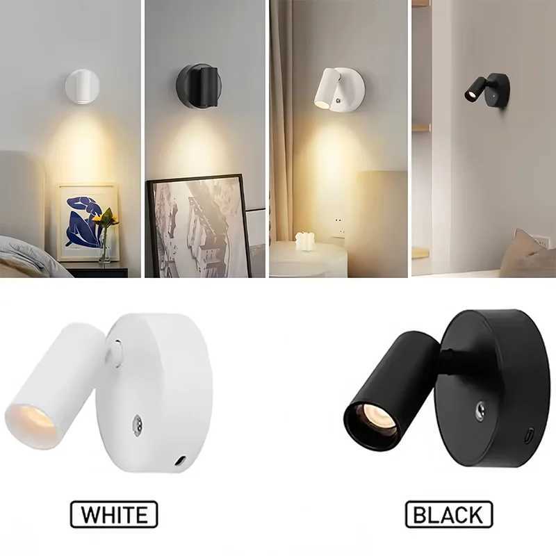 LED Magnetic Wall Lamp USB Rechargeable Touch Switch Adjustable Brightness Ideal for Bedroom Dining Room Party Art Decora C251124