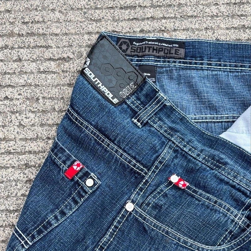 American Trend Retro Hiphop y Pattern Baggy Jeans For Men And Women Y2K Harajuku Gothic Wide Pants Streetwear 250923